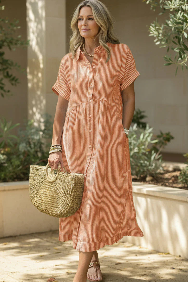Maria | Chic Striped Everyday Maxi Dress