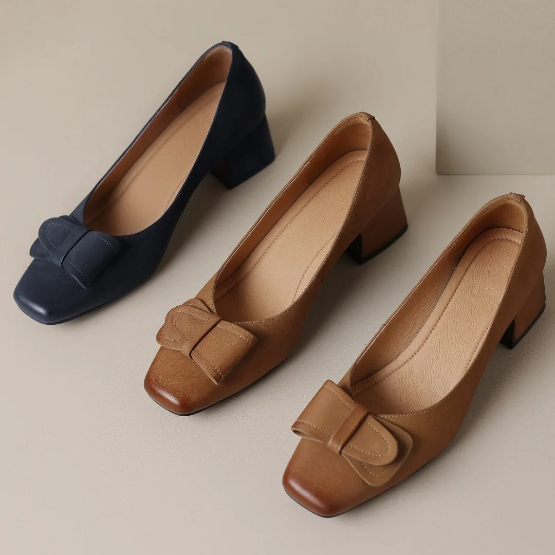 Roselle | Leather Heels