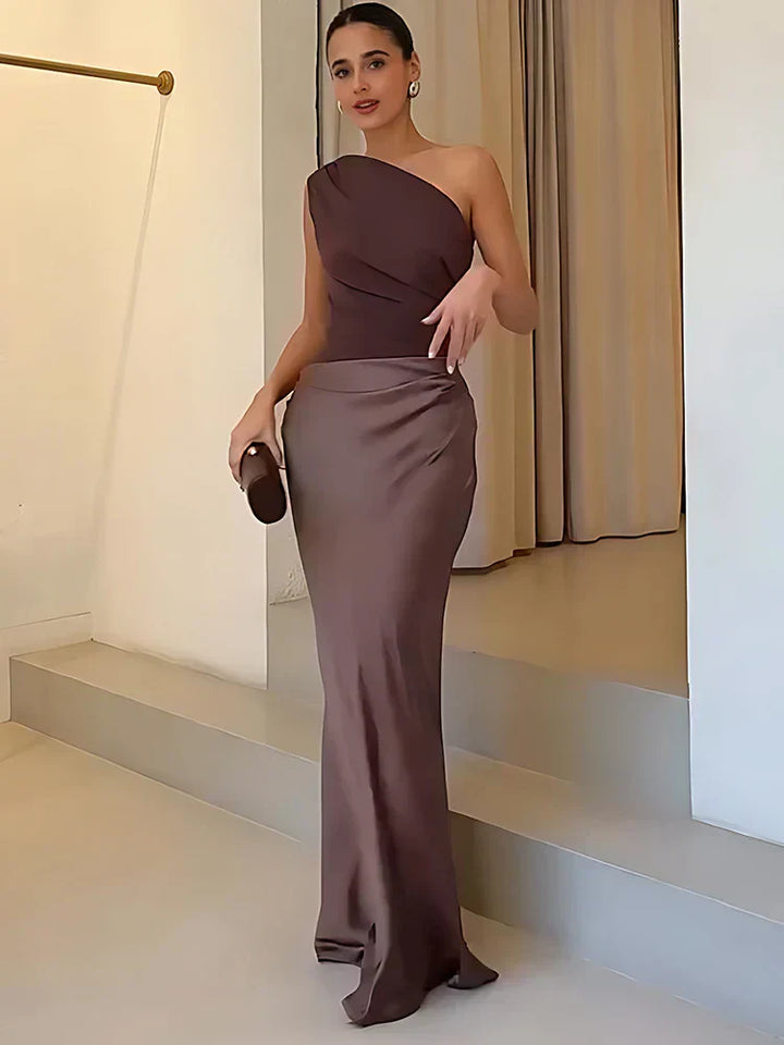 Seana | One-Shoulder Maxi Dress