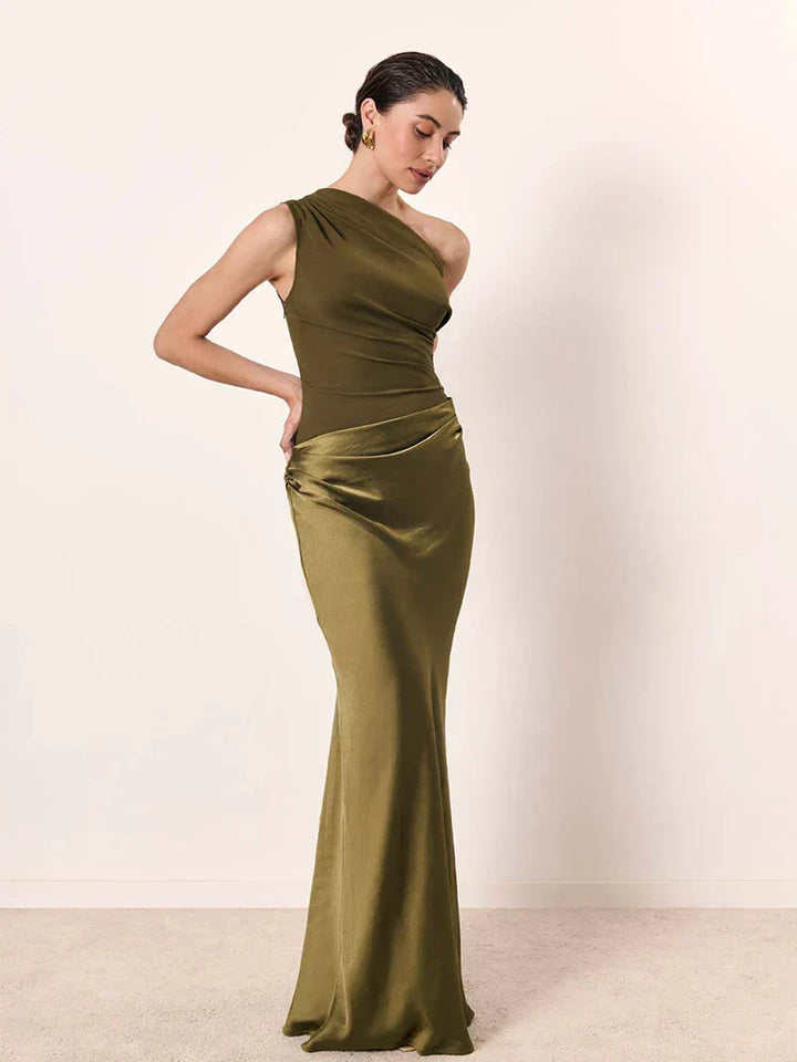 Morgan | Maxi Dress with a Guilt in Satin