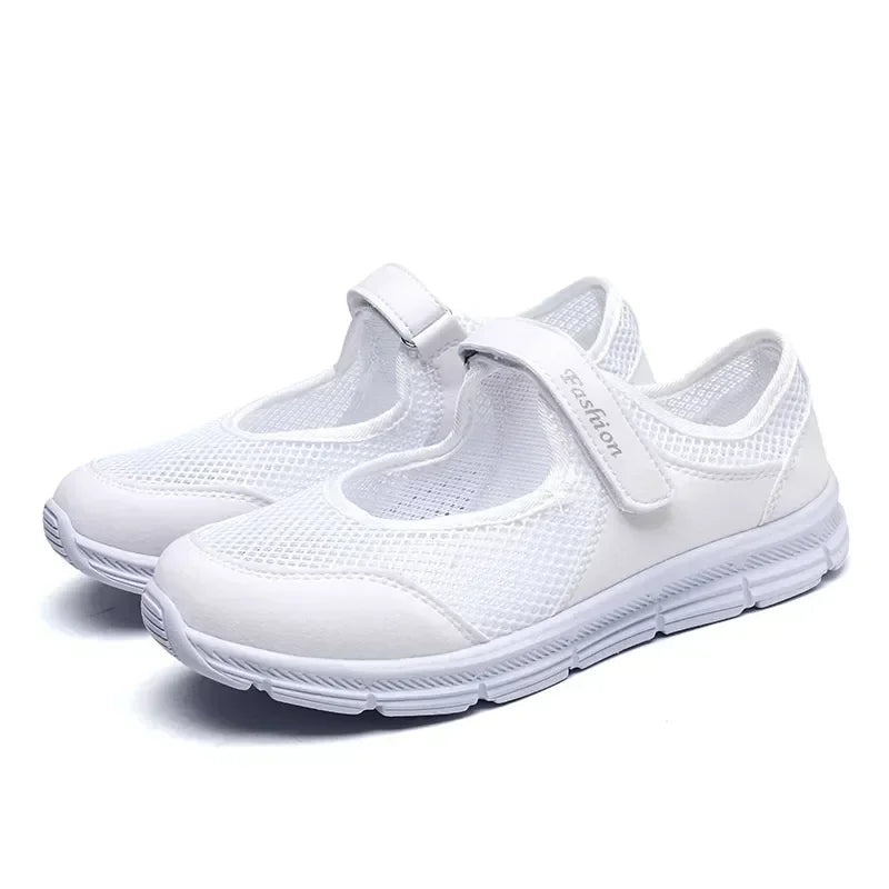 Women Breathable Vulcanized Shoes Sneakers Fashion Women Breathable Mesh Casual Walking Shoes Work Shoes