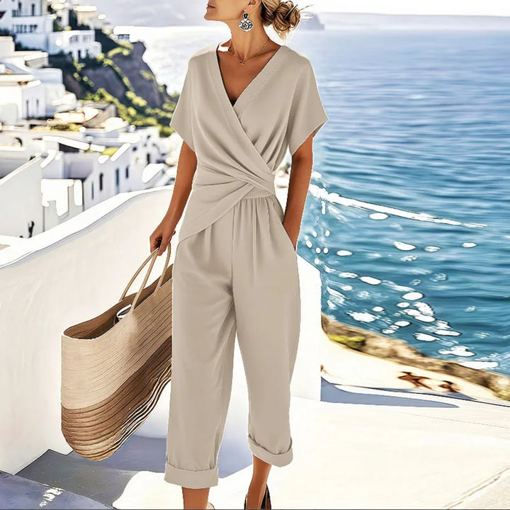 Liorine | Chic Draped Jumpsuit for Women