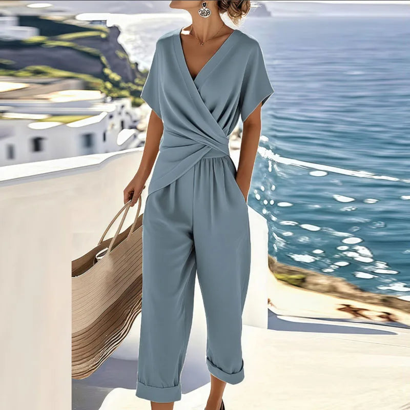 Liorine | Chic Draped Jumpsuit for Women