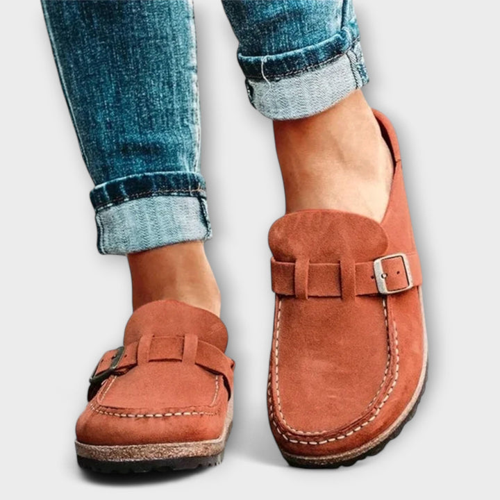Sara | Orthopedic Moccasins with Decorative Buckle