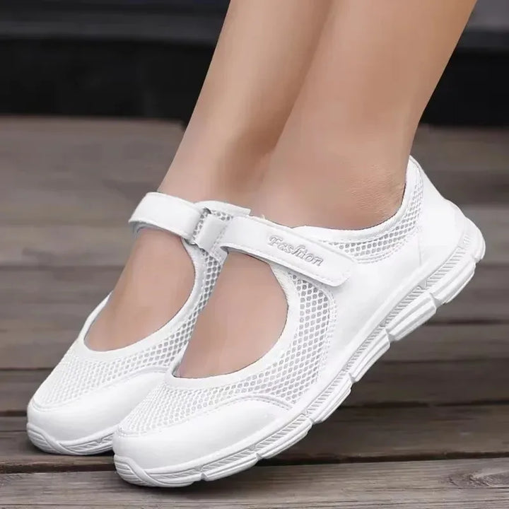 Women Breathable Vulcanized Shoes Sneakers Fashion Women Breathable Mesh Casual Walking Shoes Work Shoes