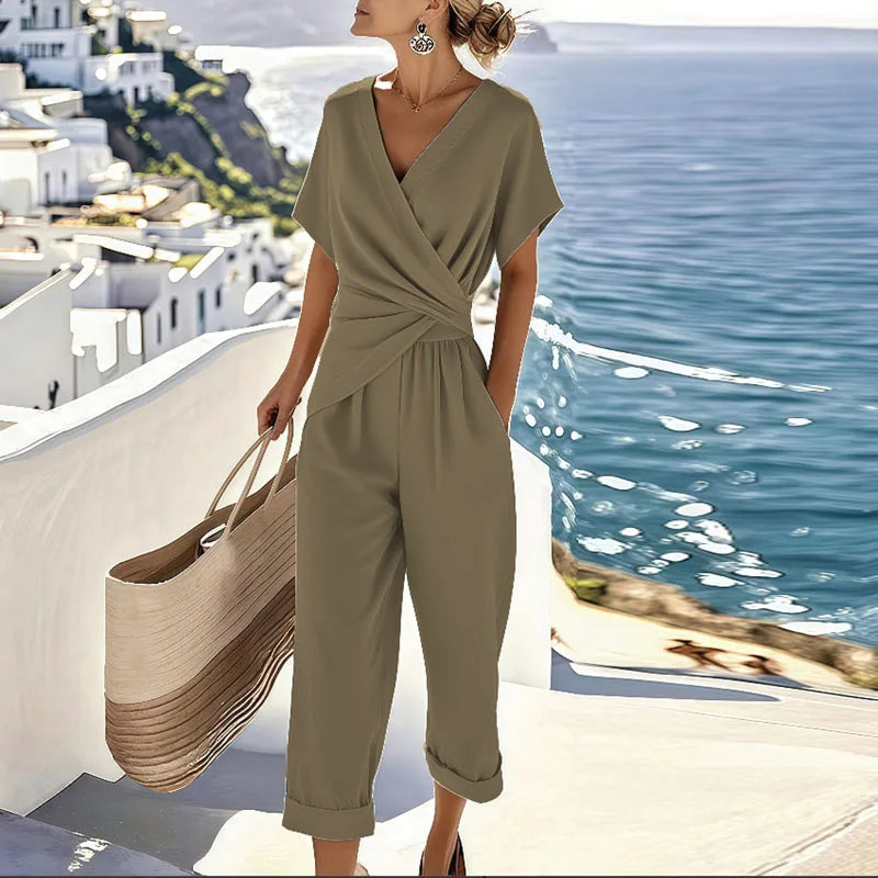 Liorine | Chic Draped Jumpsuit for Women