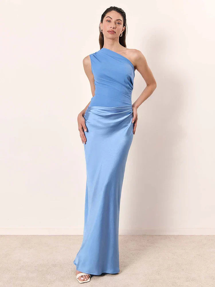 Morgan | Maxi Dress with a Guilt in Satin