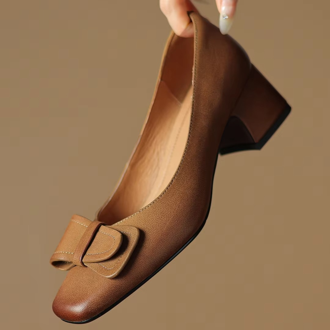 Roselle | Leather Heels