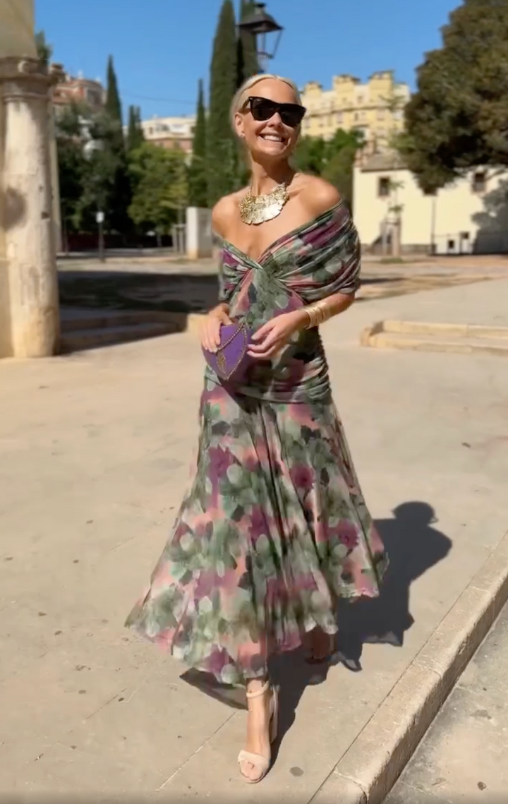 Hannah | Elegant Floral Maxi Dress