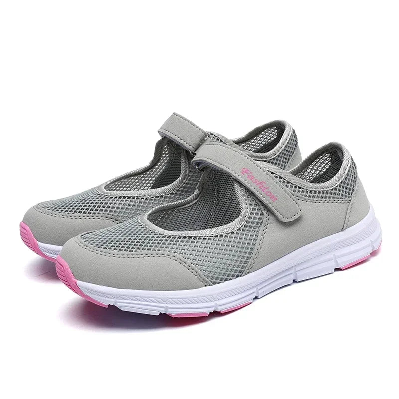 Women Breathable Vulcanized Shoes Sneakers Fashion Women Breathable Mesh Casual Walking Shoes Work Shoes