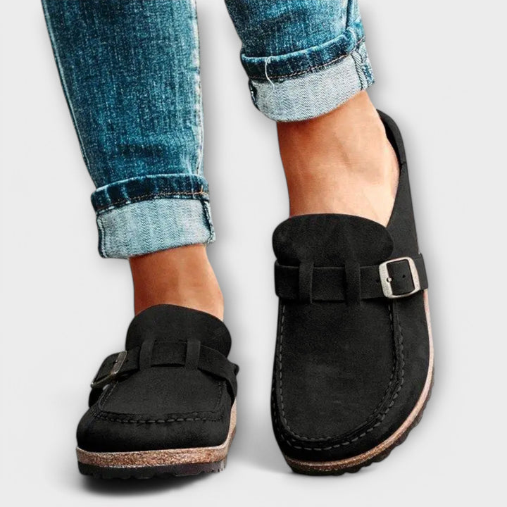 Sara | Orthopedic Moccasins with Decorative Buckle