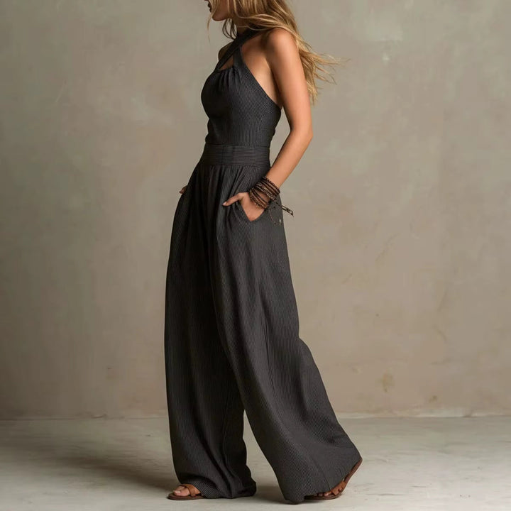 Madison | Elegant Cross-Neck Jumpsuit