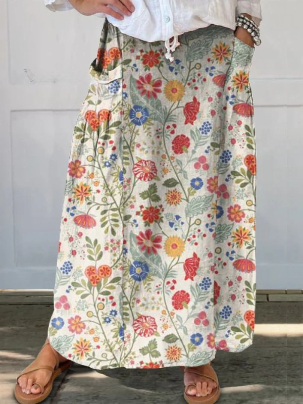 Vivian | Floral Pocket Skirt