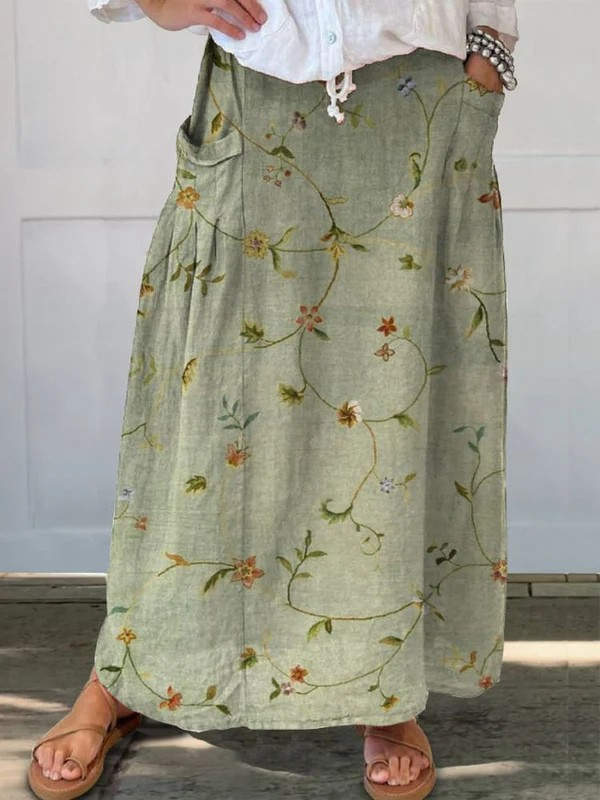 Eleanor | Floral Pocket Skirt