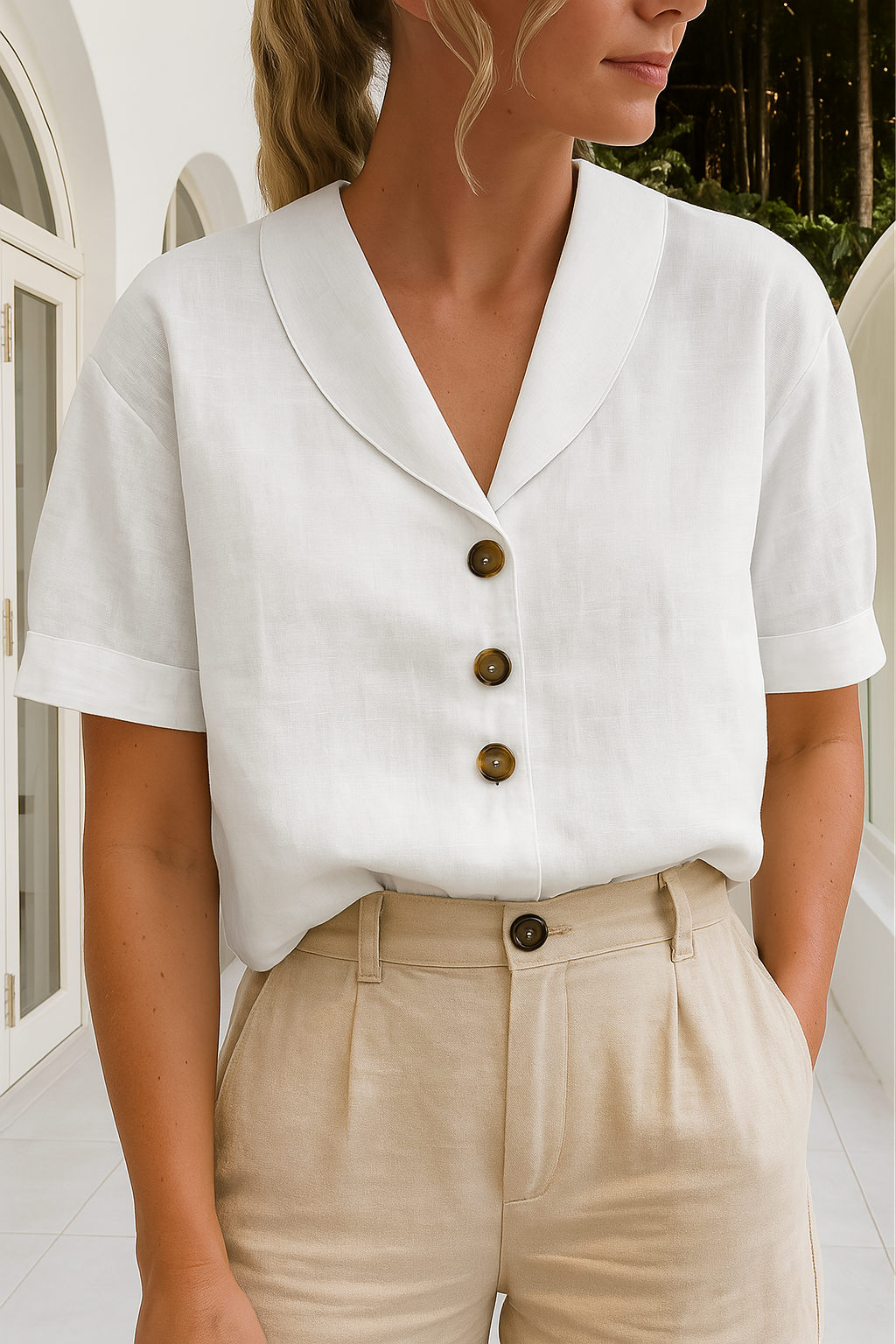 Brienne | Linen Blouse