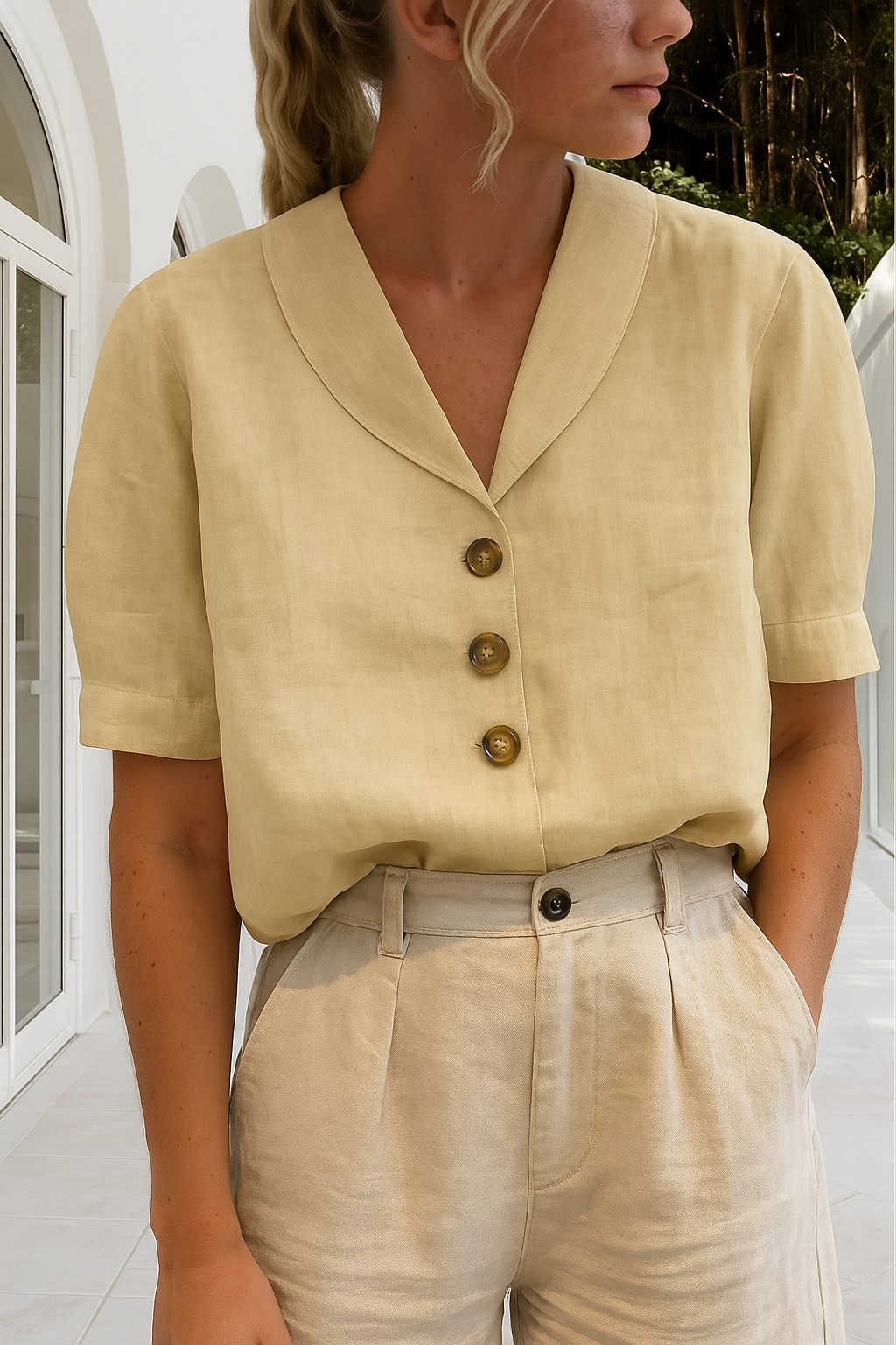 Brienne | Linen Blouse