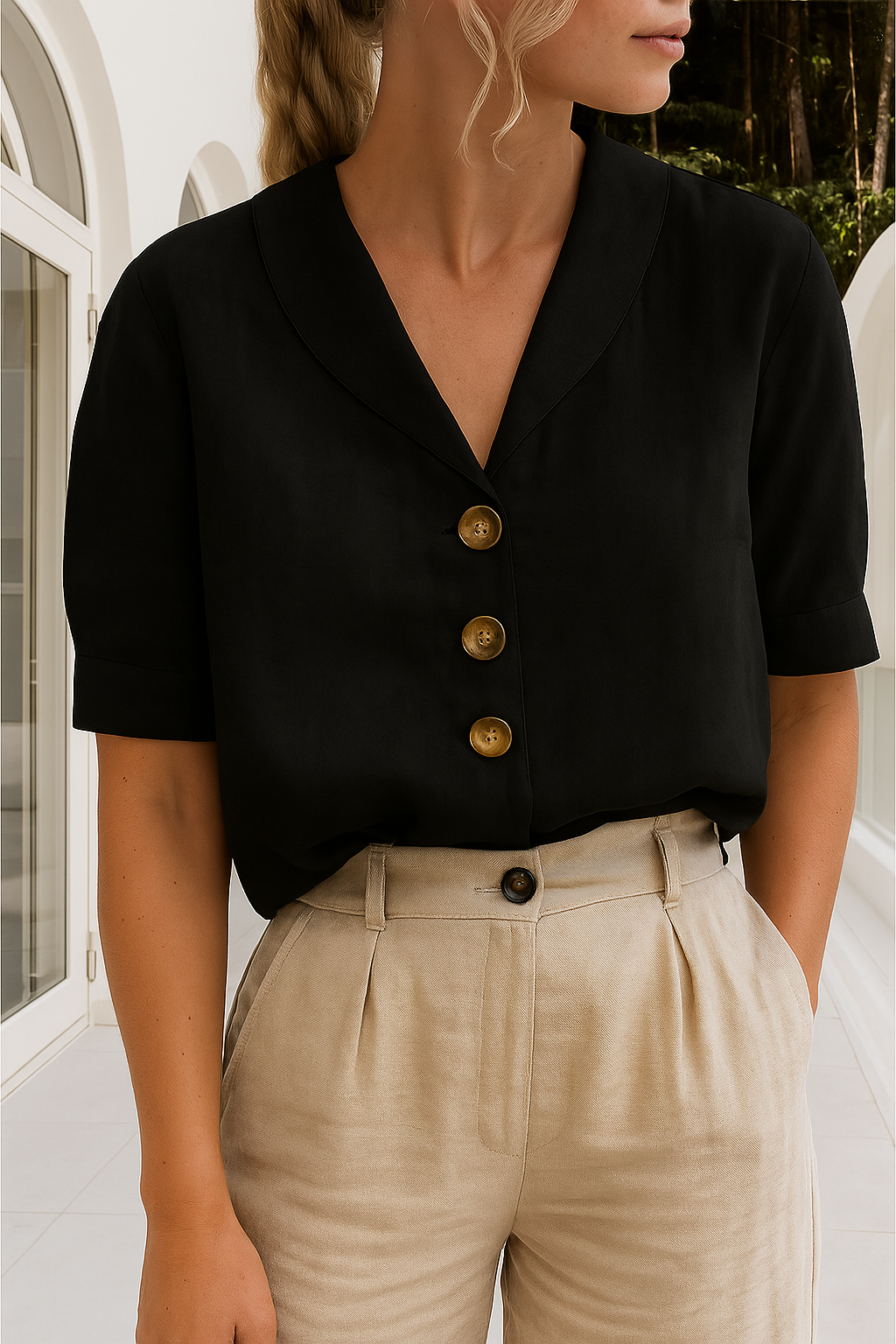 Brienne | Linen Blouse