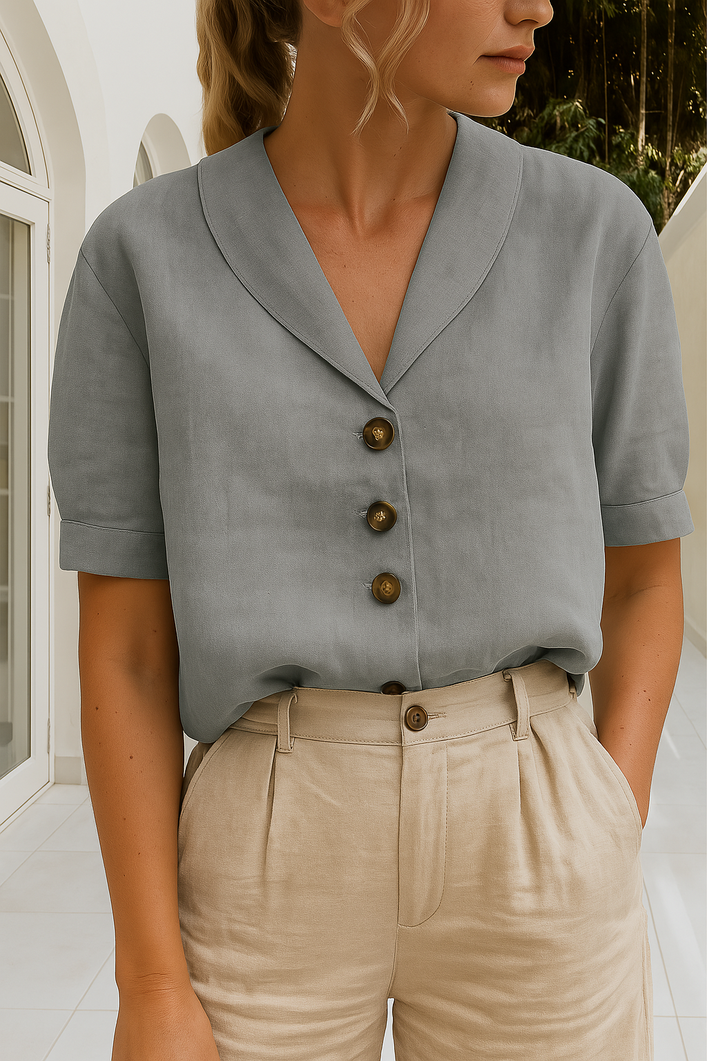 Brienne | Linen Blouse