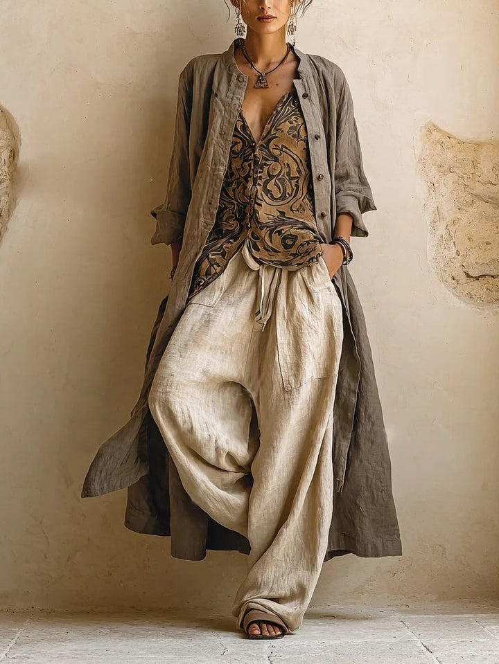 Brienne | 3-Piece Cotton and Linen Blend Set