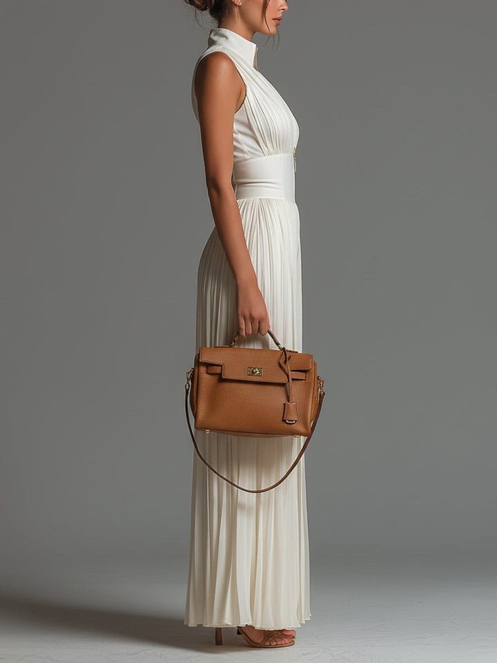 Lucy | Pleated Chiffon Jumpsuit