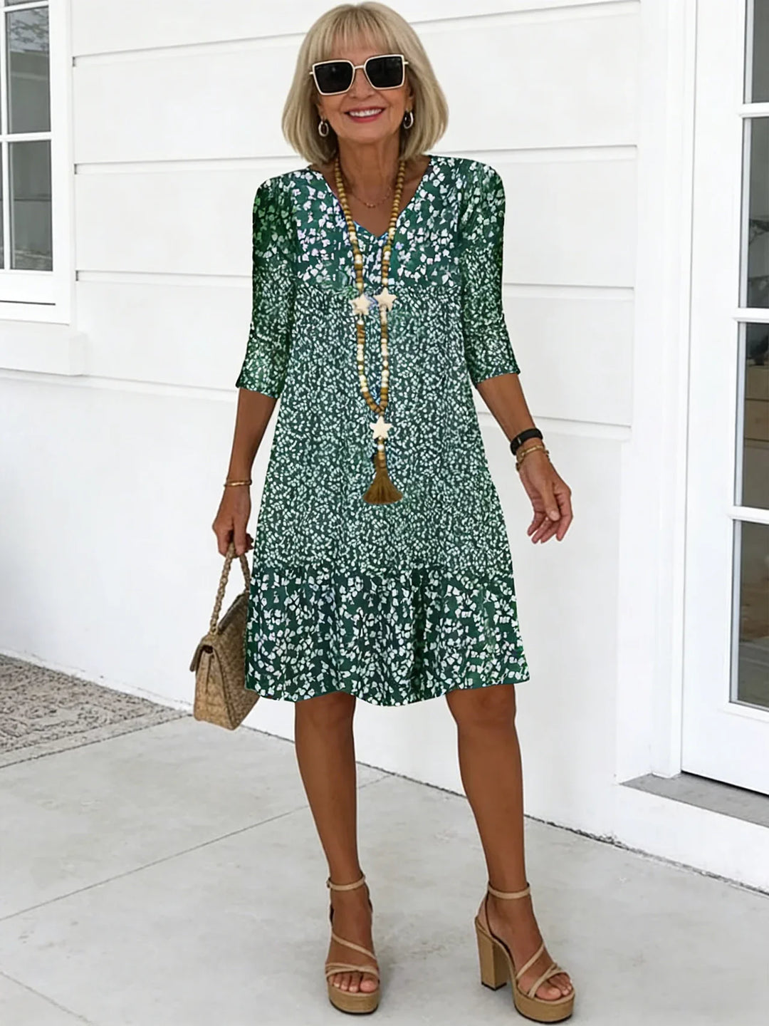 Rosalie | Floral Breeze Midi Dress
