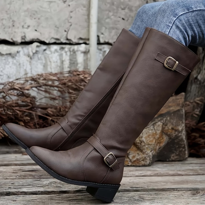 Maddie - Everyday Wear Zip-Up Boots