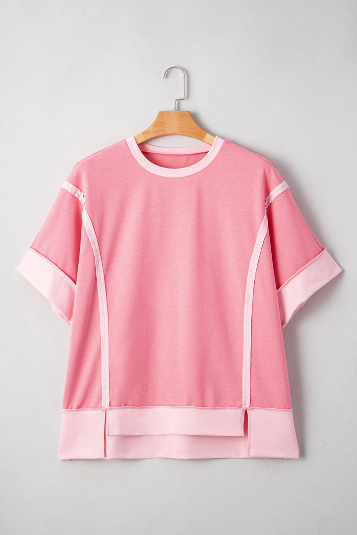 Peach | Blossom Patchwork Tee