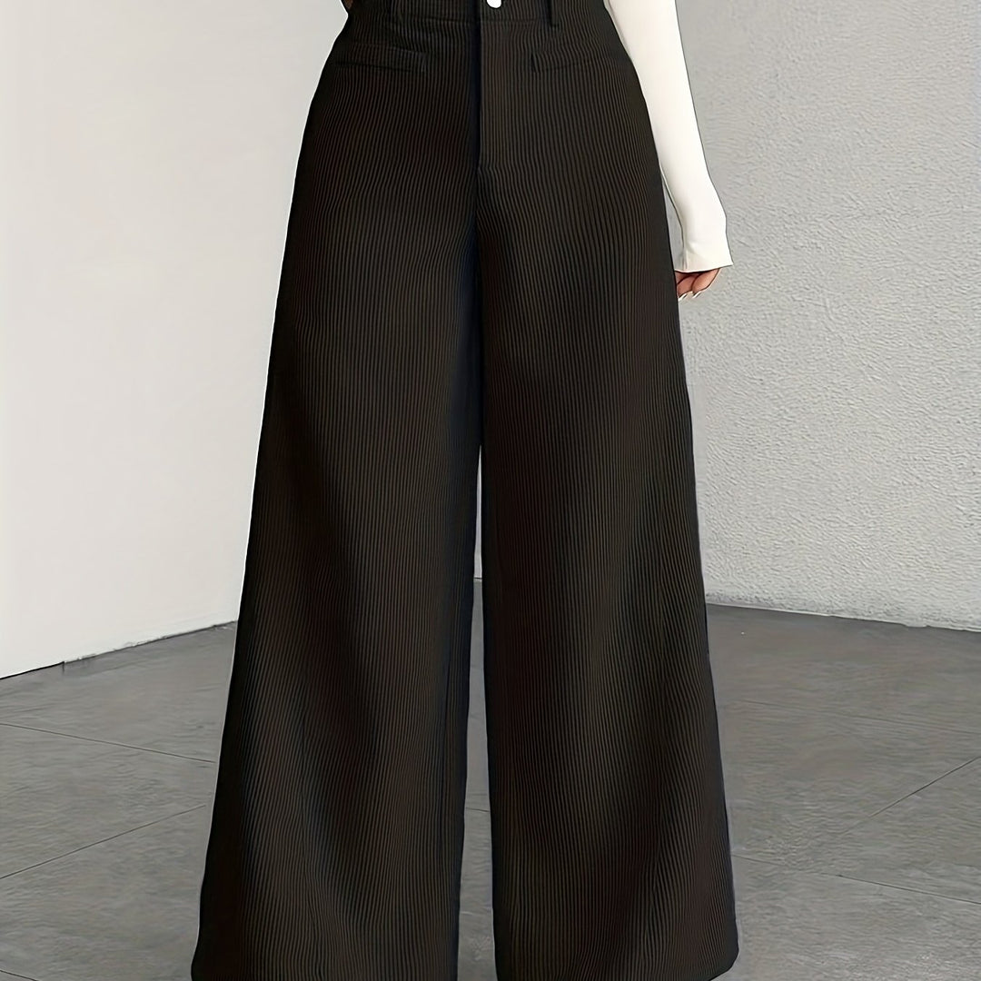 Deborah | High Waisted Wide Leg Pants