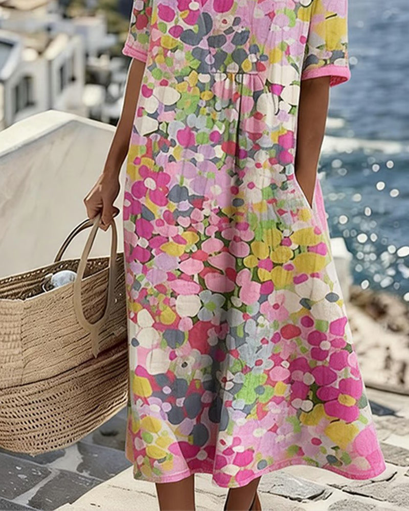 Faith | Relaxed Floral Midi Dress