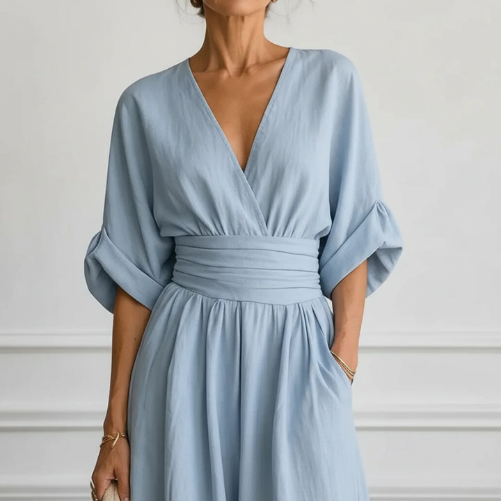 Madison | Wide Leg V-Neck Jumpsuit