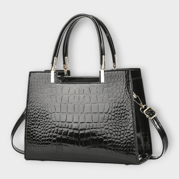 Maddivale | Glossy Crocodile Pattern Handbag