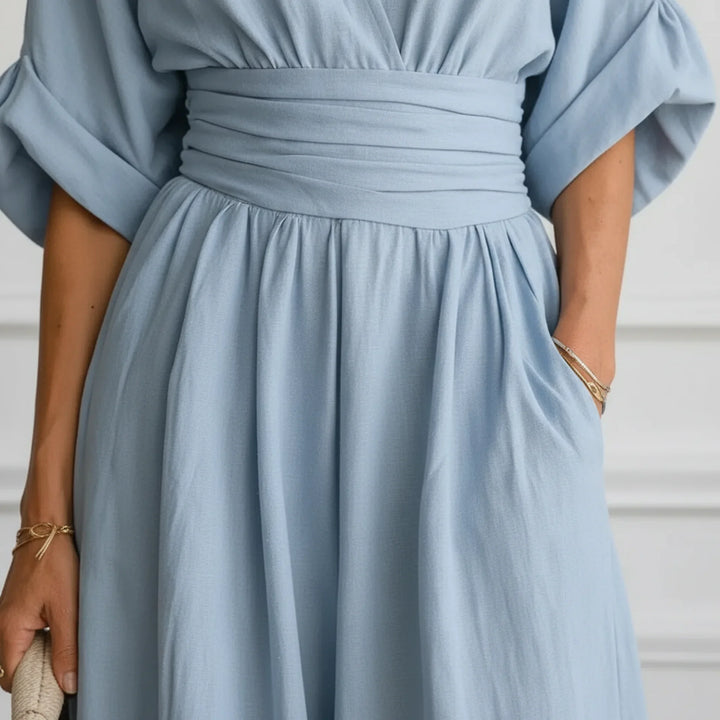 Madison | Wide Leg V-Neck Jumpsuit