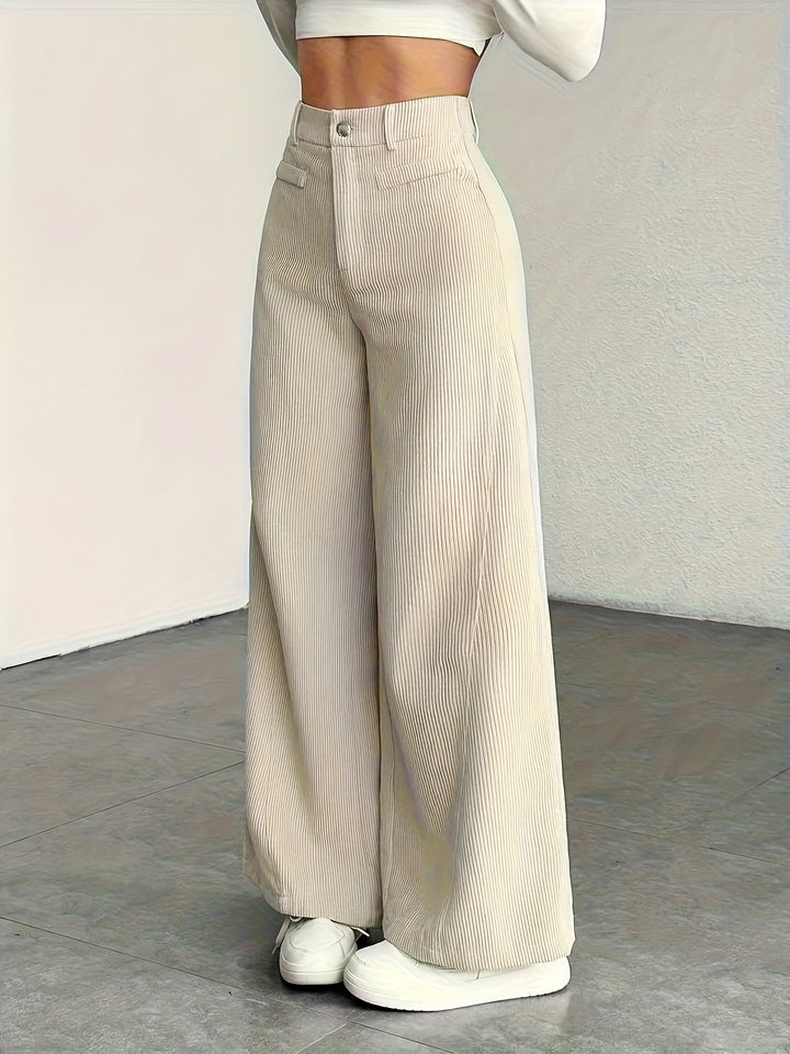Deborah | High Waisted Wide Leg Pants