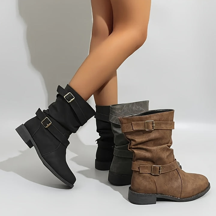 Tamara - Casual Winter Boots with Straps