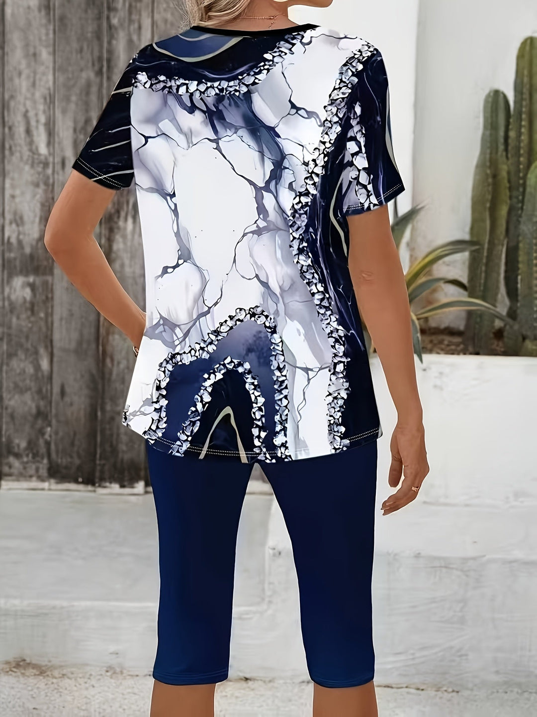 Eva | Botanical Print Stretch Set