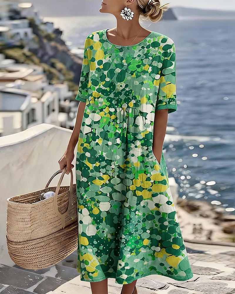 Faith | Relaxed Floral Midi Dress