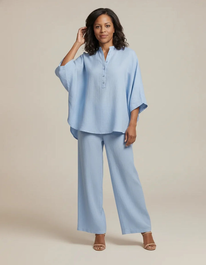 Meet Mariel, the two-piece set that defines effortless elegance and all-day ease. — Baby blue