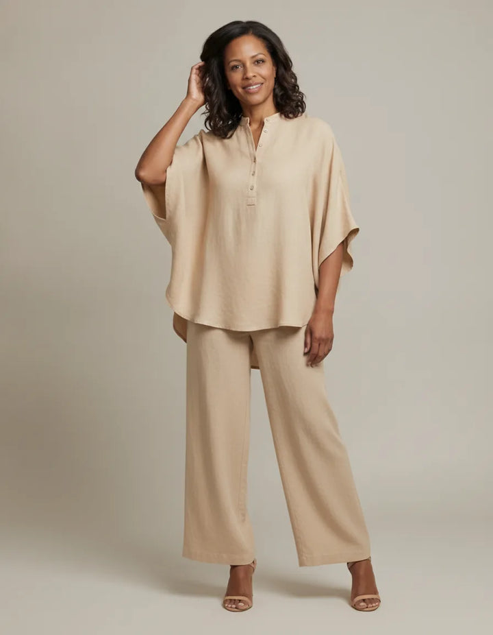 Meet Mariel, the two-piece set that defines effortless elegance and all-day ease. — Beige