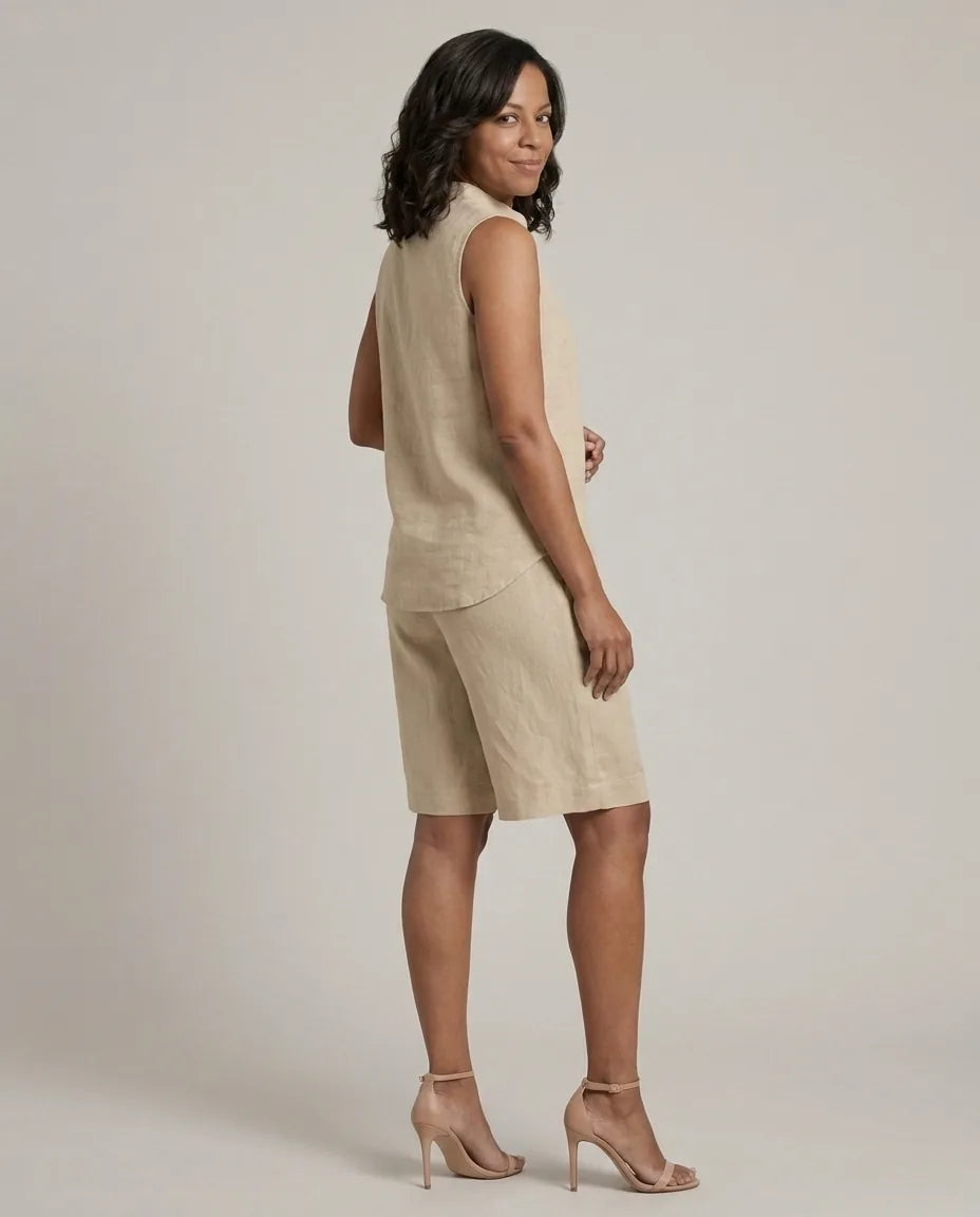 Experience the beautiful harmony of comfort and elegance with the Mariel set. — Beige