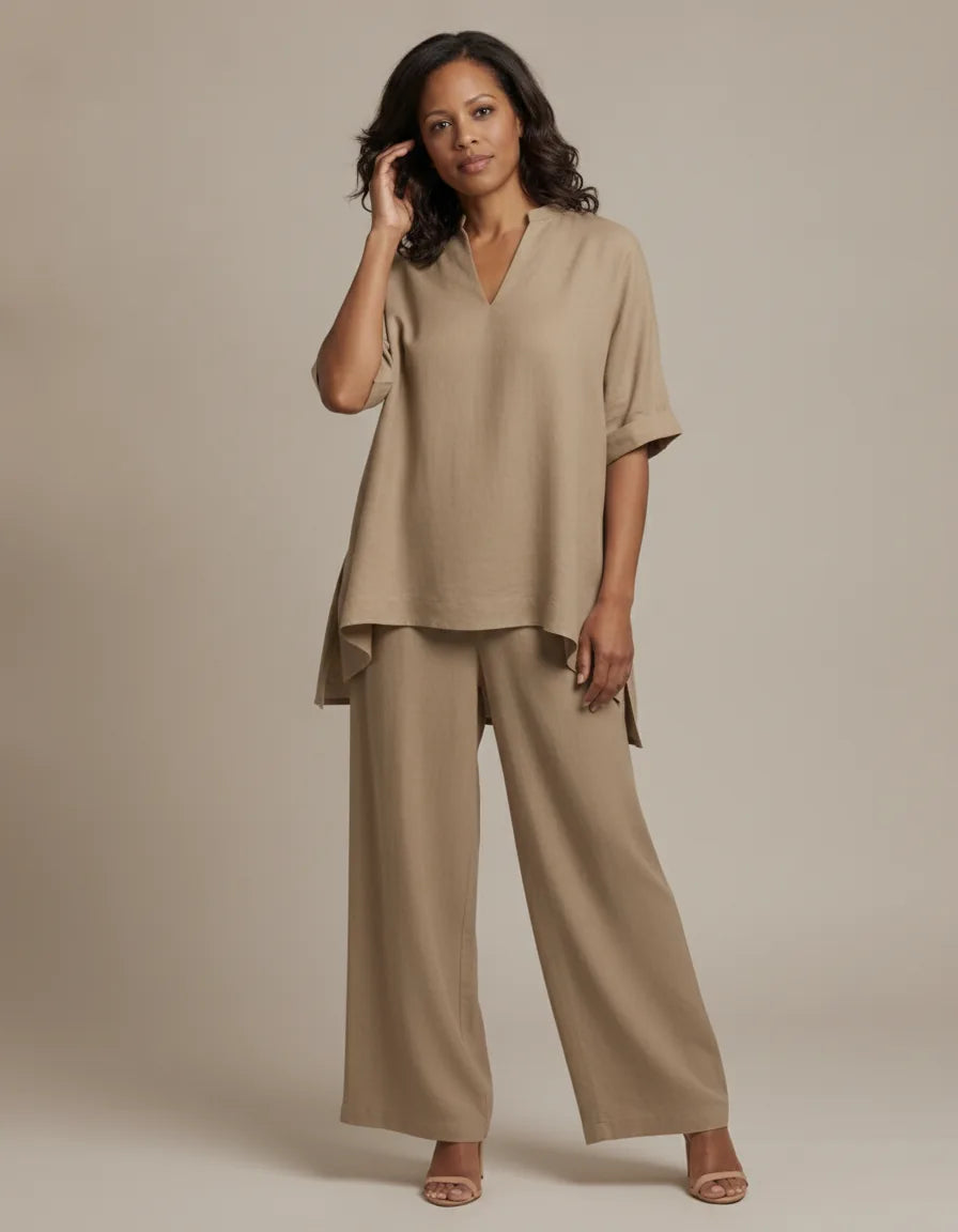 The Art of Effortless Style: Introducing the Eliza Set. — Beige