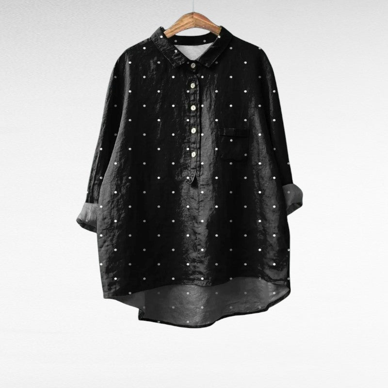 Zoe | Elegant Linen Summer Blouse — product