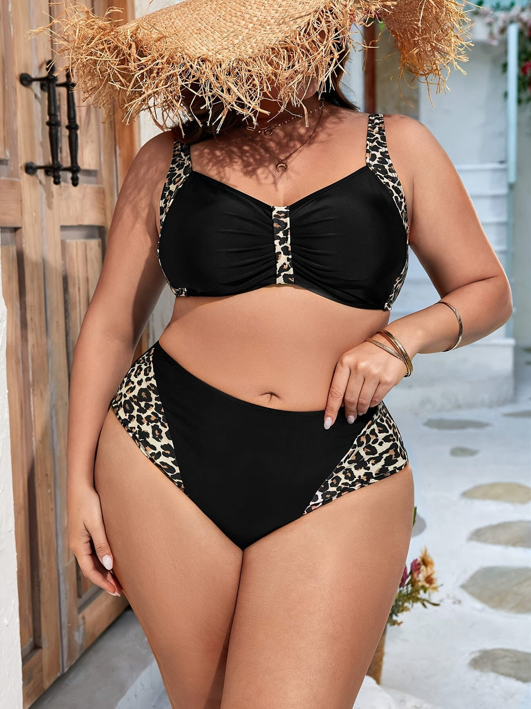 Bridget | Two-Piece Bikini Set | Leopard Print