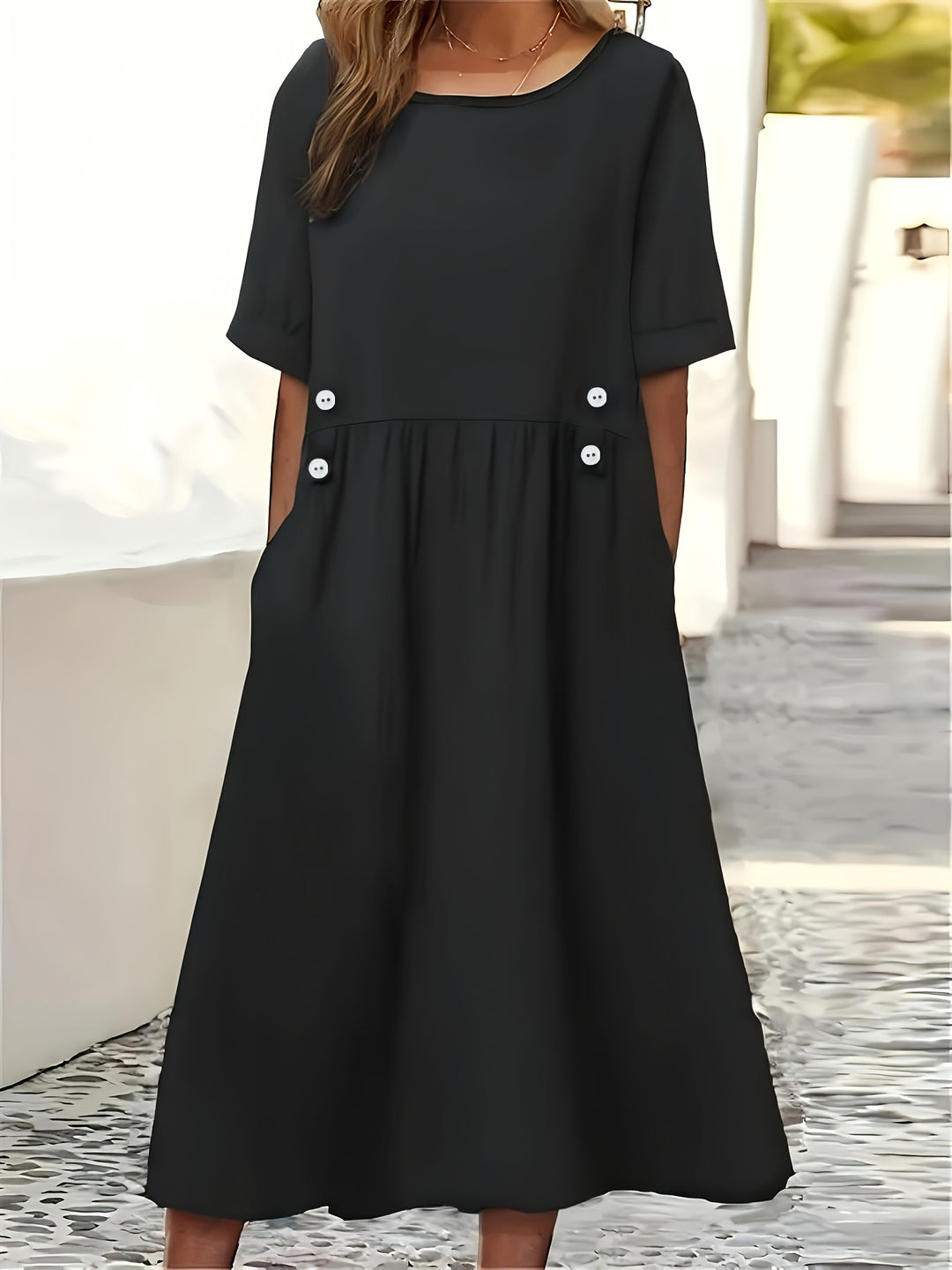 Amara Curve | Effortless Elastic Waist Dress