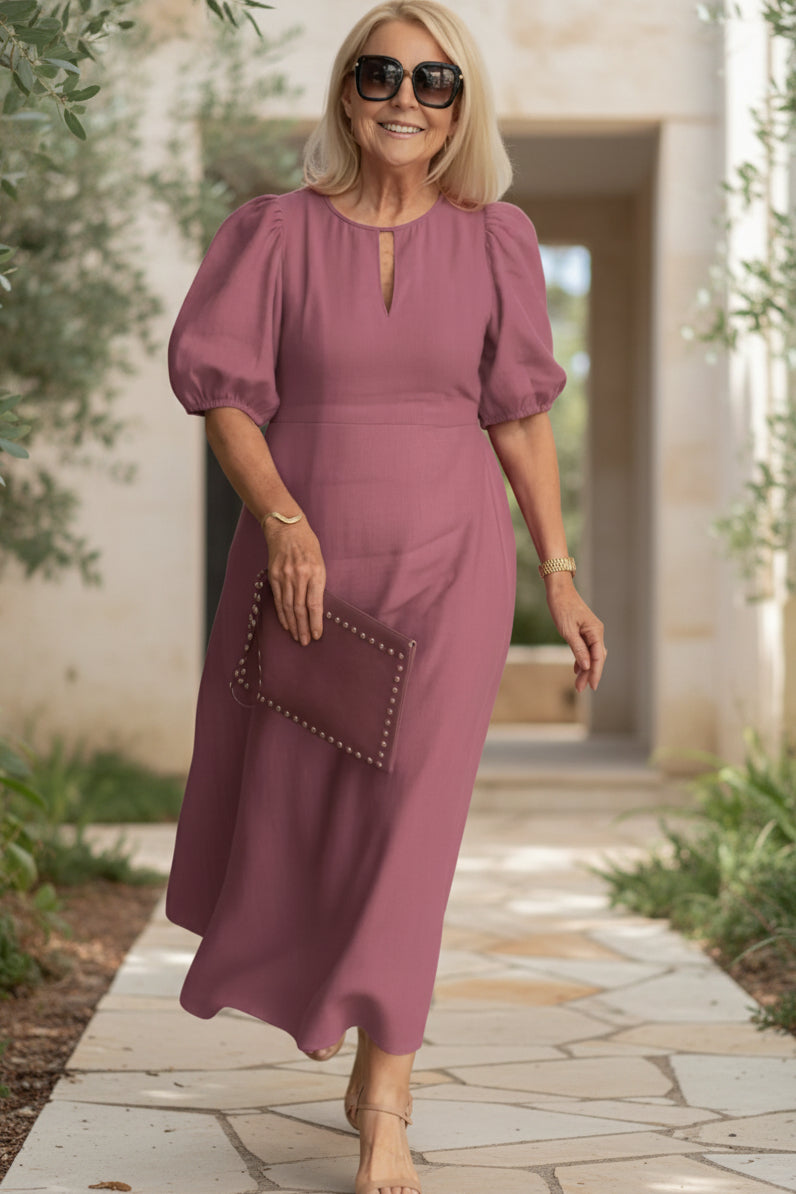 Angela | Elegant Tummy Covering Maxi Dress