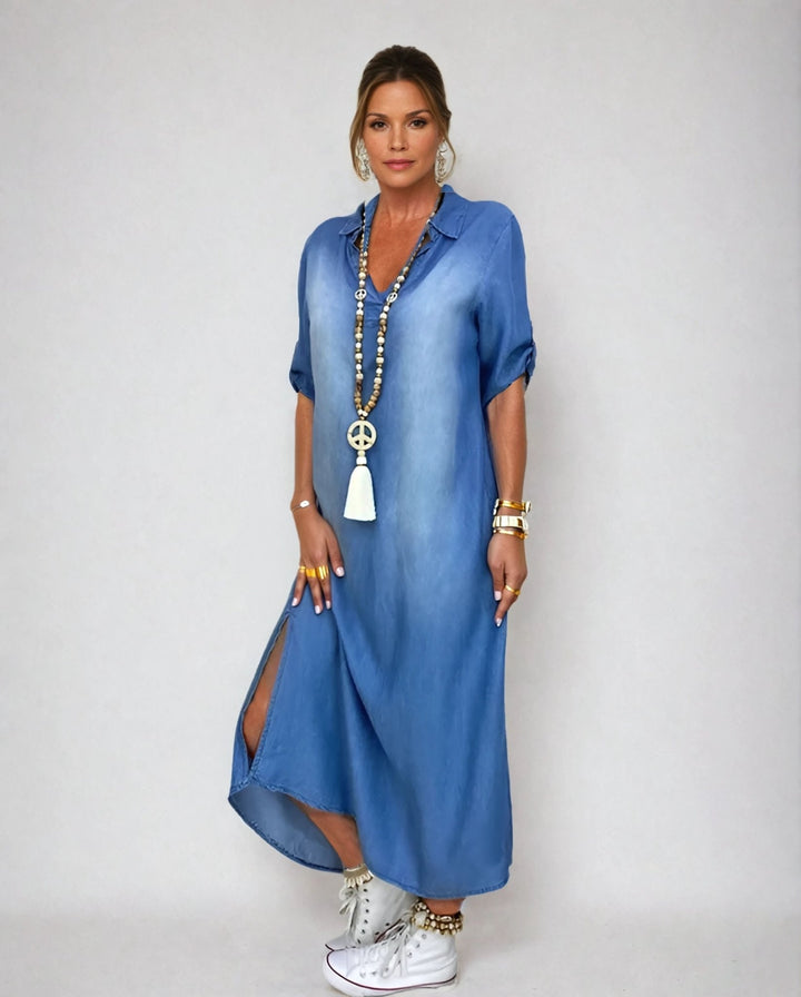 Gloria - Comfortable Denim Dress