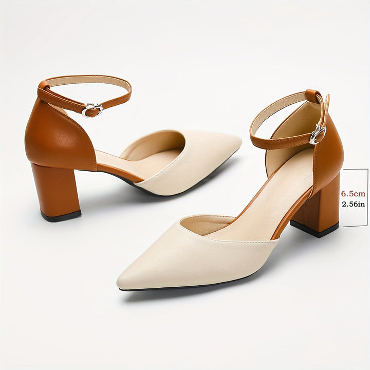 Marielle | Two-Tone Strappy Heels