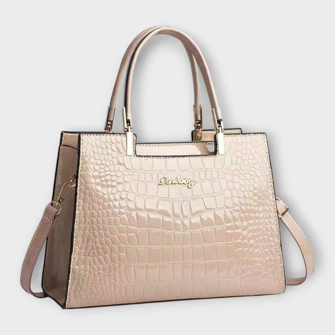 Maddivale | Glossy Crocodile Pattern Handbag