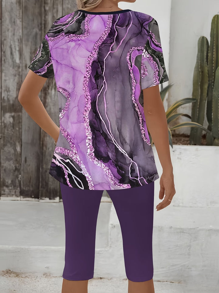 Eva | Botanical Print Stretch Set