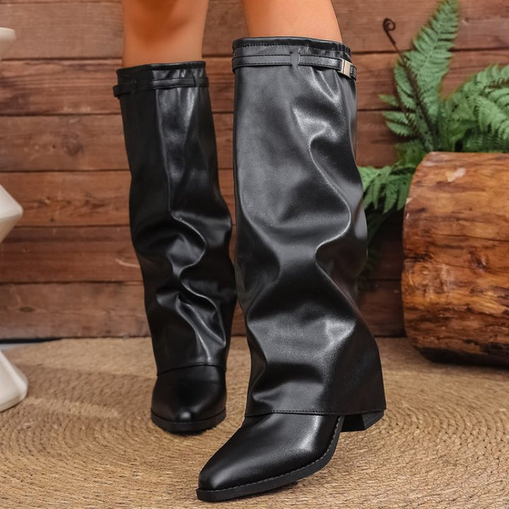 Susan - Pointed Toes Knee-High Boots