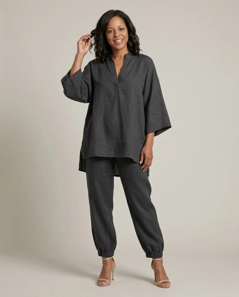 Effortless Sophistication Meets All-Day Comfort: Gabrielle — Dark Gray
